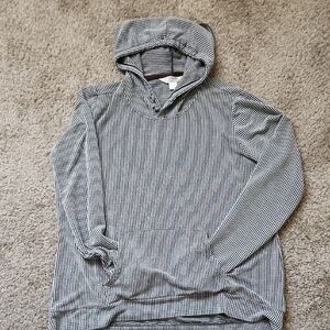 Weatherproof Black and White Checkered Hoodie